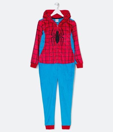 Pijama Jumper Infantil en Fleece con Estampado Spider-Man - Talle 2 a 12 años 1