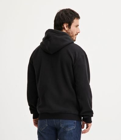 Buzo Cerrado en Fleece con Capucha y Bolsillo Canguro 3