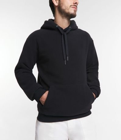 Buzo Cerrado en Fleece con Capucha y Bolsillo Canguro 6