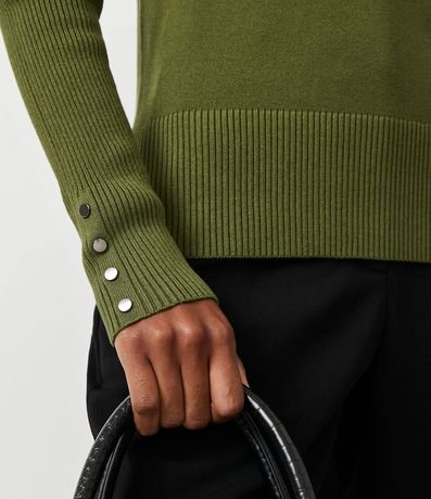 Suéter Alargado en Punto con Cuello Barco 5