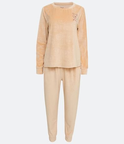 Pijama Largo en Plush con Estampado Pooh 5