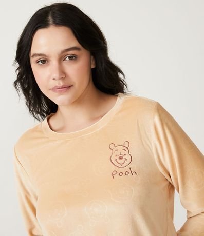 Pijama Largo en Plush con Estampado Pooh 3