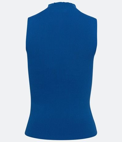Blusa Musculosa Básica de Punto con Cuello Alto 6