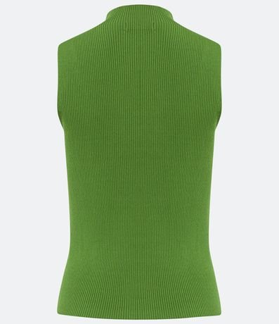 Blusa Musculosa Básica de Punto con Cuello Alto 6