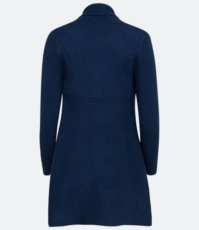 Cardigan Alargado de Punto Texturizado con Abertura Total 6