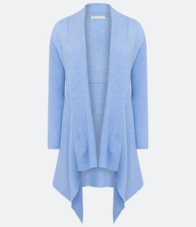 Cardigan Alargado de Punto Texturizado con Abertura Total 5