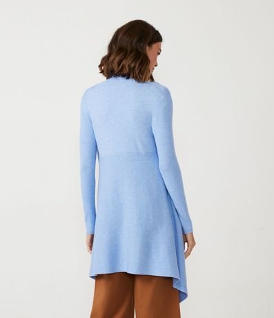 Cardigan Alargado de Punto Texturizado con Abertura Total 3