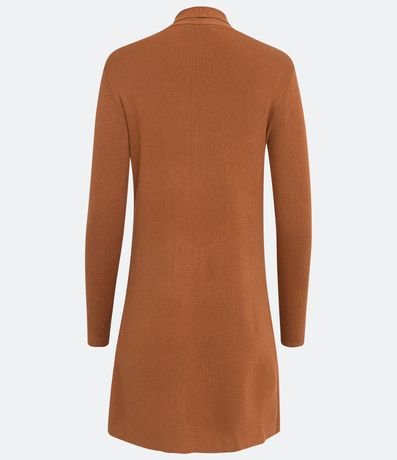 Cardigan Alargado Básico de Punto con Bolsillos 2