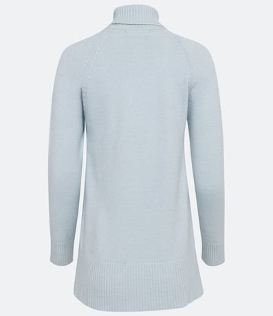 Suéter con Cuello Alto en Tejido de Punto y Detalles Aacanelados 7