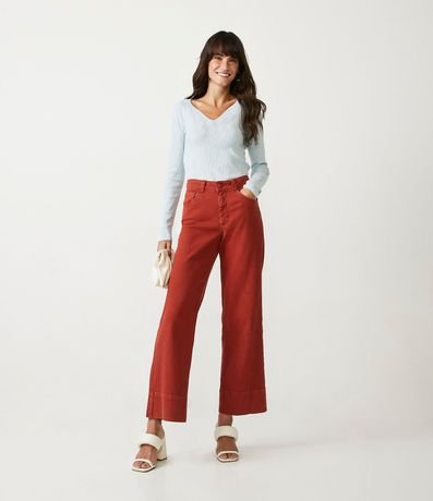 Suéter en Viscosa con Textura Geométrica 2