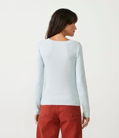 Suéter en Viscosa con Textura Geométrica 3