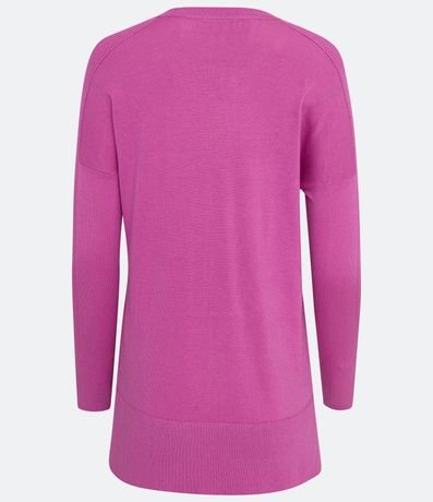 Blusa de Punto con Escote V Texturizada con Barra Mullet 6