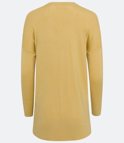 Blusa de Punto con Escote V Texturizada con Barra Mullet 6