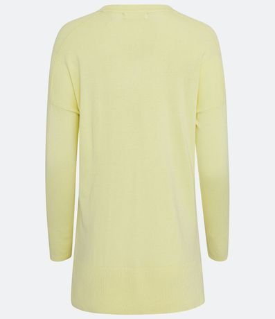 Blusa de Punto con Escote V Texturizada con Barra Mullet 6