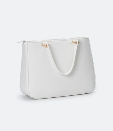 Bolso Transversal Satchel con Correa de Mano con Pompón 4