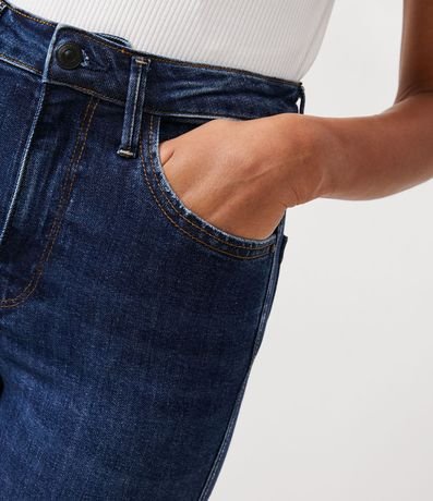 Pantalón Skinny Cropped en Jeans con Barra Doblada 4