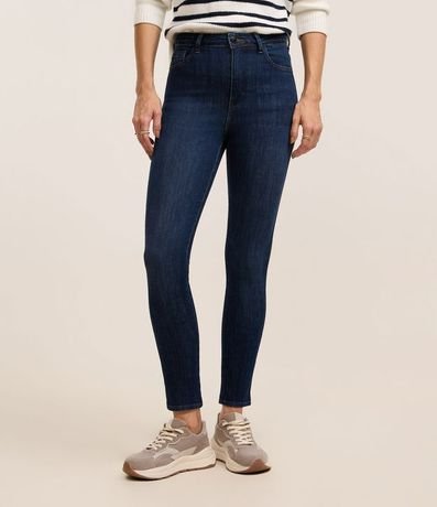 Pantalón Skinny Cropped en Jeans con Barra Doblada 3