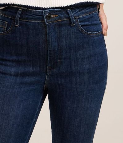 Pantalón Skinny Cropped en Jeans con Barra Doblada 4