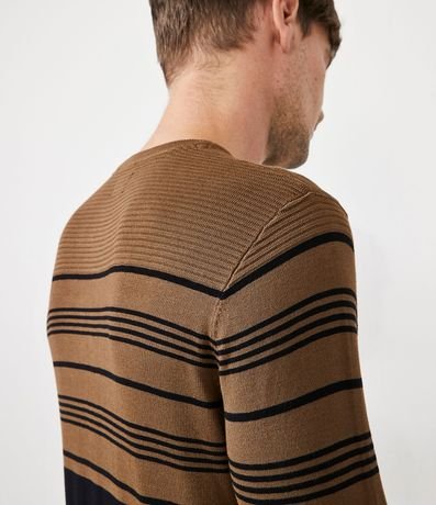 Suéter en Tejido de Punto con Rayas Horizontales 5