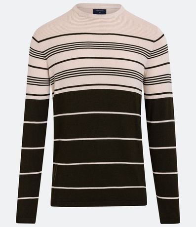 Suéter en Tejido de Punto con Rayas Horizontales 5