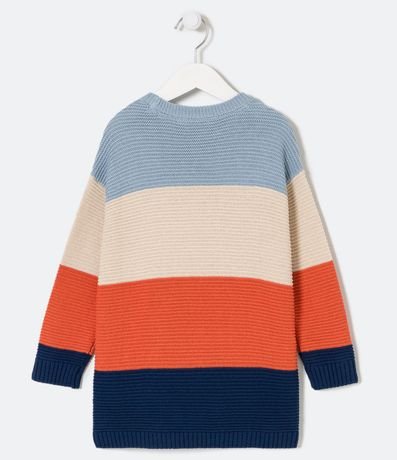 Buzo Infantil de Punto con Bloques de Color - Talle 5 a 14 años 2