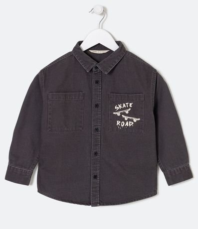 Camisa Infantil con Bolsillo y Silk en la Espalda - Talle 5 a 14 años 1