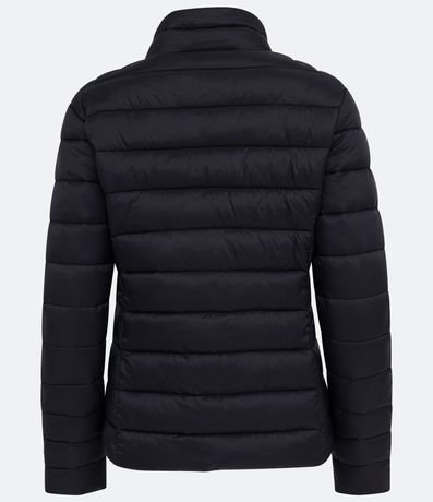 Campera Puffer en Poliamida con Cuello Alto 6