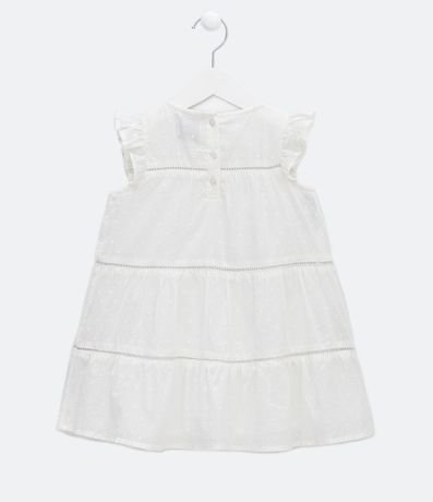 Vestido Infantil con Textura y Volados en las Mangas - Talle 1 a 5 años 2