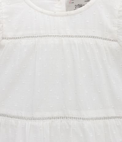 Vestido Infantil con Textura y Volados en las Mangas - Talle 1 a 5 años 3