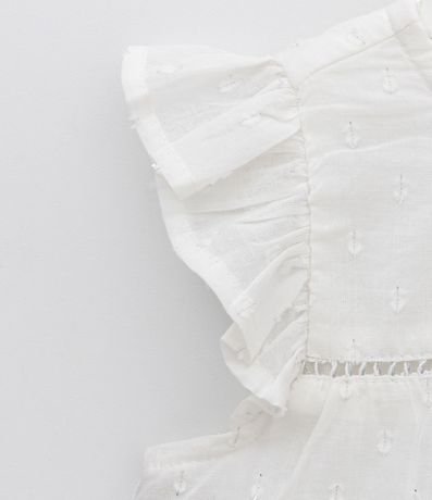 Vestido Infantil con Textura y Volados en las Mangas - Talle 1 a 5 años 4