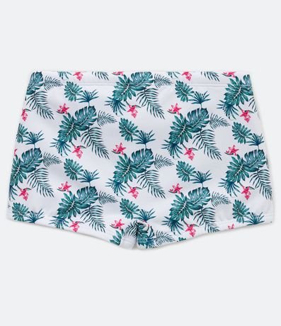 Sunga Boxer Infantil con Estampado de Follaje - Talle 5 a 14 años 2