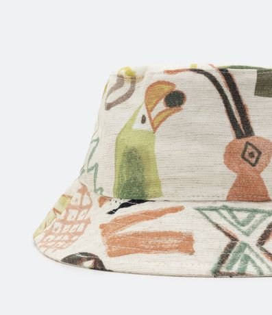 Sombrero Bucket en Algodón Estampa Zé Carioca 2