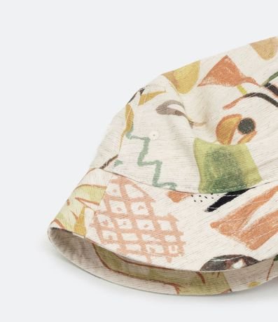 Sombrero Bucket en Algodón Estampa Zé Carioca 3