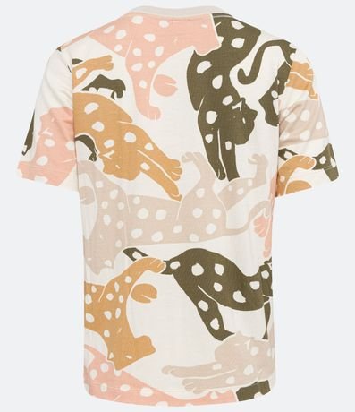 Remera en Viscosa con Estampado de Jaguar 6