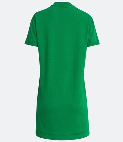 Vestido Corto Básico en Algodón con Pequeño Bolsillo Frontal 6