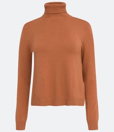 Blusa Alargada de Punto con Cuello Alto 5