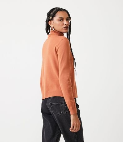 Blusa Alargada de Punto con Cuello Alto 3