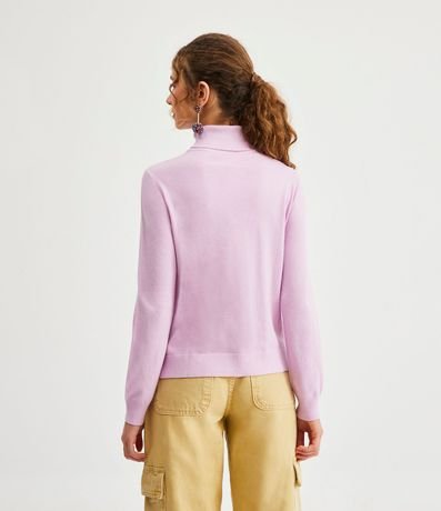 Blusa Alargada de Punto con Cuello Alto 3