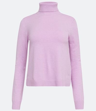 Blusa Alargada de Punto con Cuello Alto 5