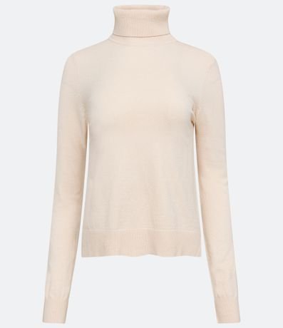 Blusa Alargada de Punto con Cuello Alto 5