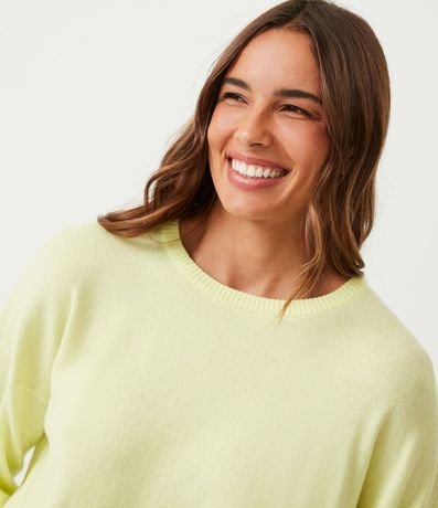 Buzo Cerrado Básico de Punto con Manga Larga y Sisa Desplazada 4