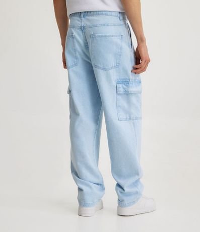 Pantalón Jeans Baggy con Bolsillos Cargo 2