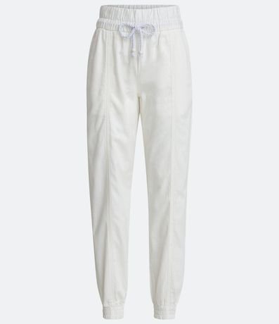 Pantalón Jogger en Lyocell con Cintura Elástica 5