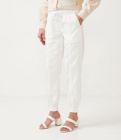 Pantalón Jogger en Lyocell con Cintura Elástica 2