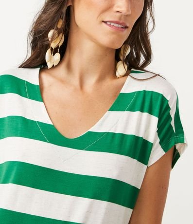 Vestido Largo en Viscosa con Rayas 4