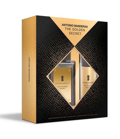 Kit Perfume Antonio Banderas The Golden Secret Masculino Eau de Toilette 100ml + Desodorante Spray 150ml 1