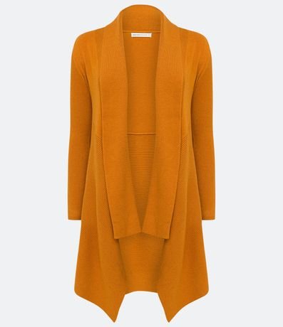 Cardigan Alargado de Punto Texturizado con Abertura Total 5