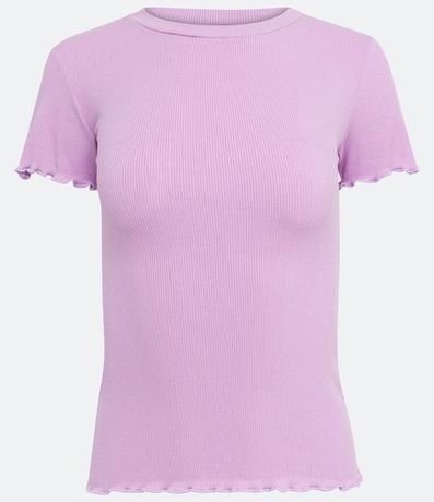 Blusa Básica en Ribana con Volados en la Barra 5