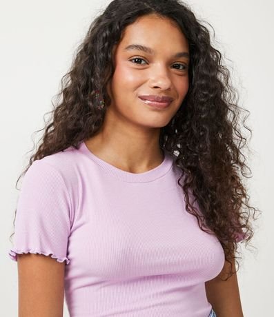Blusa Básica en Ribana con Volados en la Barra 4