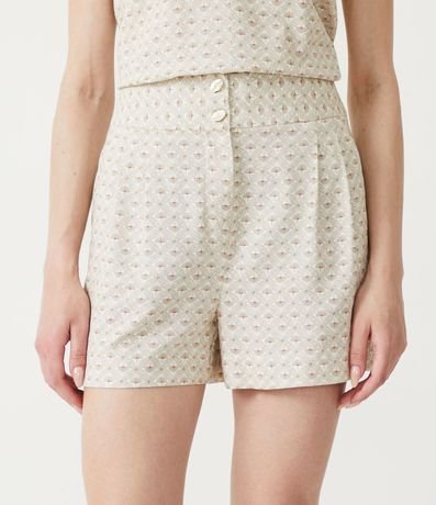 Short en Viscosa con Cintura Ancha y Botones 2